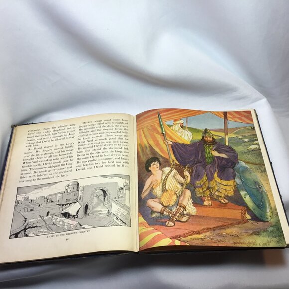 The Illustrated Bible Story Book Old Testament Illustrator Milo Winter 1928 HC - Picture 13 of 16